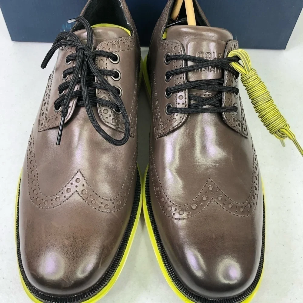 Cole Haan Original Grand Lux Wingtip Oxford Leather Shoes